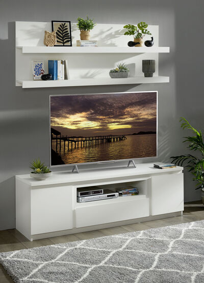 TV-Longboard mit Wandboard in modernem Design - 