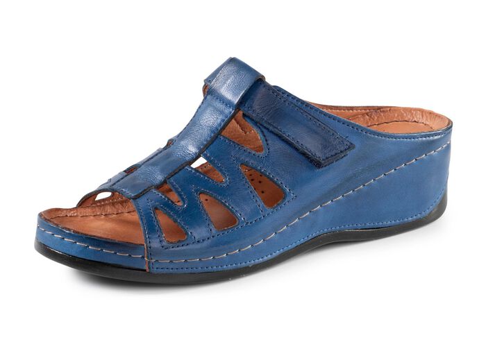 Gemini Pantolette aus teilweise schattiertem Rind-Nappaleder 