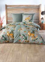 Biber Bettwäsche-Garnitur von Dobnig GRÜN