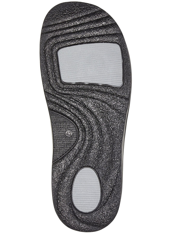 Mubb Pantoffel mit seitlich eingesetzten Gummizügen ANTHRAZIT