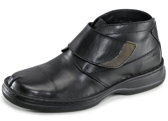 GINO GALANTE, gefütterte Herren-Boots, Winterschuhe, Weite K, mit herausnehmbarem Fussbett SCHWARZ-GRAU
