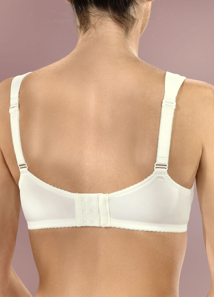 Viania Zweierpack Bügel-BH mit Elastikspitze 1X SCHWARZ, 1X SEKT