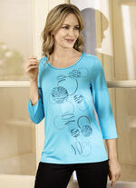 Shirt mit effektvollem Druck in 3 Farben, 