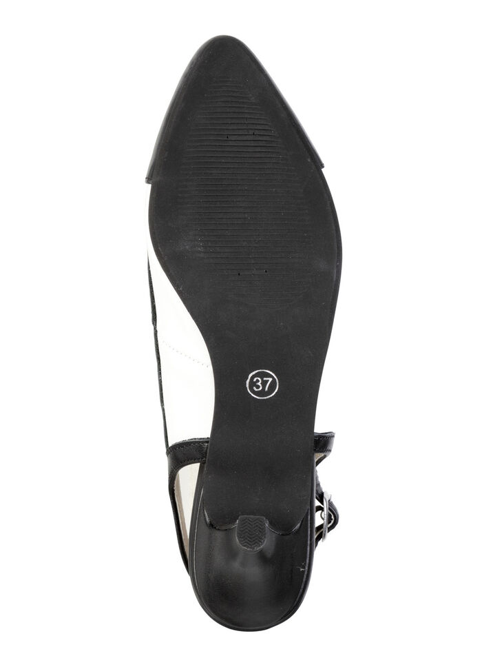 Andrea Conti Sling-Pumps aus Nappaleder SCHWARZ-WEISS