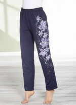 Hose mit tollem Floral Dessin MARINE