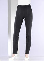 Jersey-Hose in Denim-Optik SCHWARZ