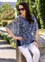 Poncho-Tunika mit eingearbeitetem Top 
