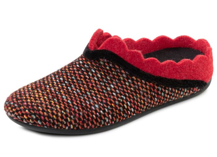Laurina, klassische Damen-Hausschuhe, mit herausnehmbarem Fussbett 