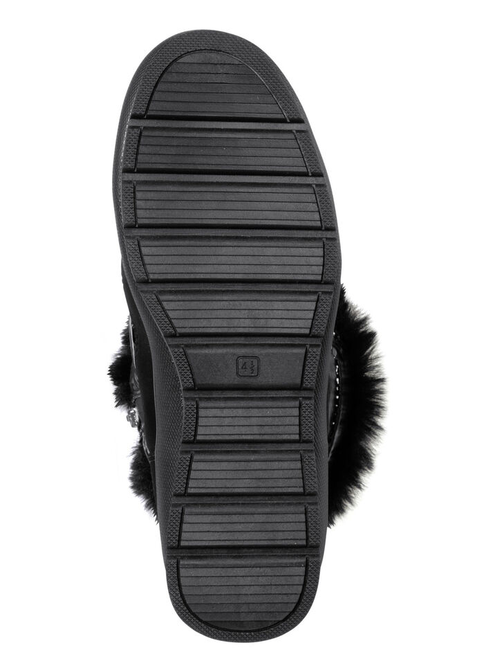 ELENA EDEN, gefütterte Damen-Boots, Winterschuhe, Weite G, mit herausnehmbarem Fussbett SCHWARZ