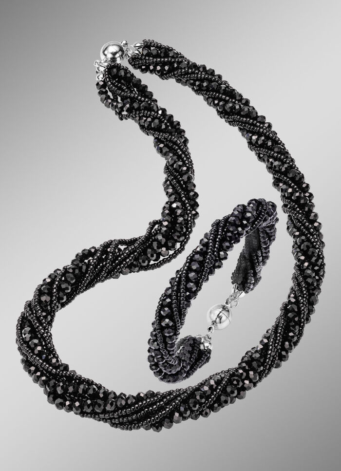 Wundervoll funkelndes Schmuck-Set, 2-teilig SCHWARZ