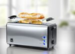 Unold Doppel-Langschlitz-Toaster für bis zu 4 Toasts gleichzeitig 