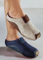 «HAFLINGER» Hausschuh, Walkstoff aus Schurwolle BEIGE