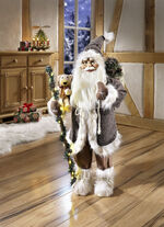 Weihnachtsmann mit Beleuchtung 