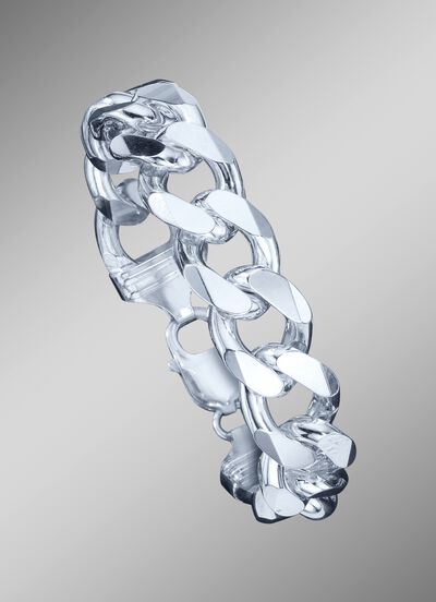 Massives Panzerketten-Armband 