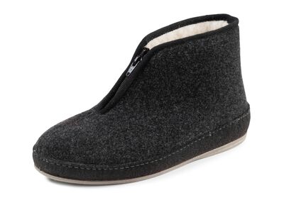 Textil-Stiefelette mit praktischem Reissverschluss 