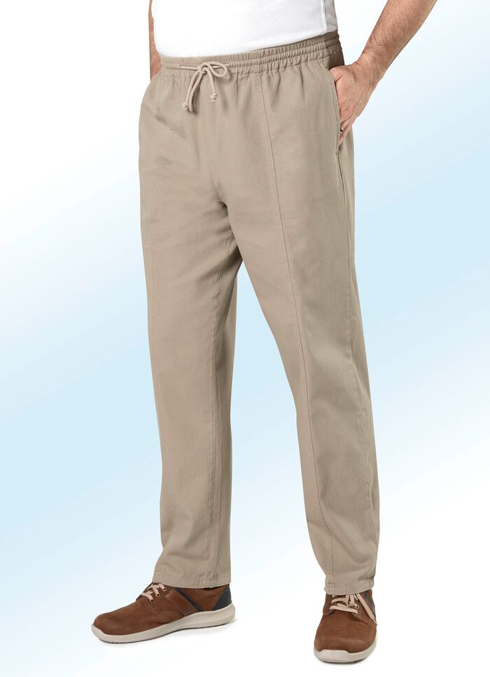 Schlupfjeans mit Gummibund und Kordelzug in 4 Farben 