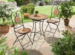 Bistro-Set aus Eisen 
