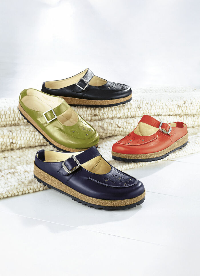 Haflinger Lederclog mit Applikation und Nieten 