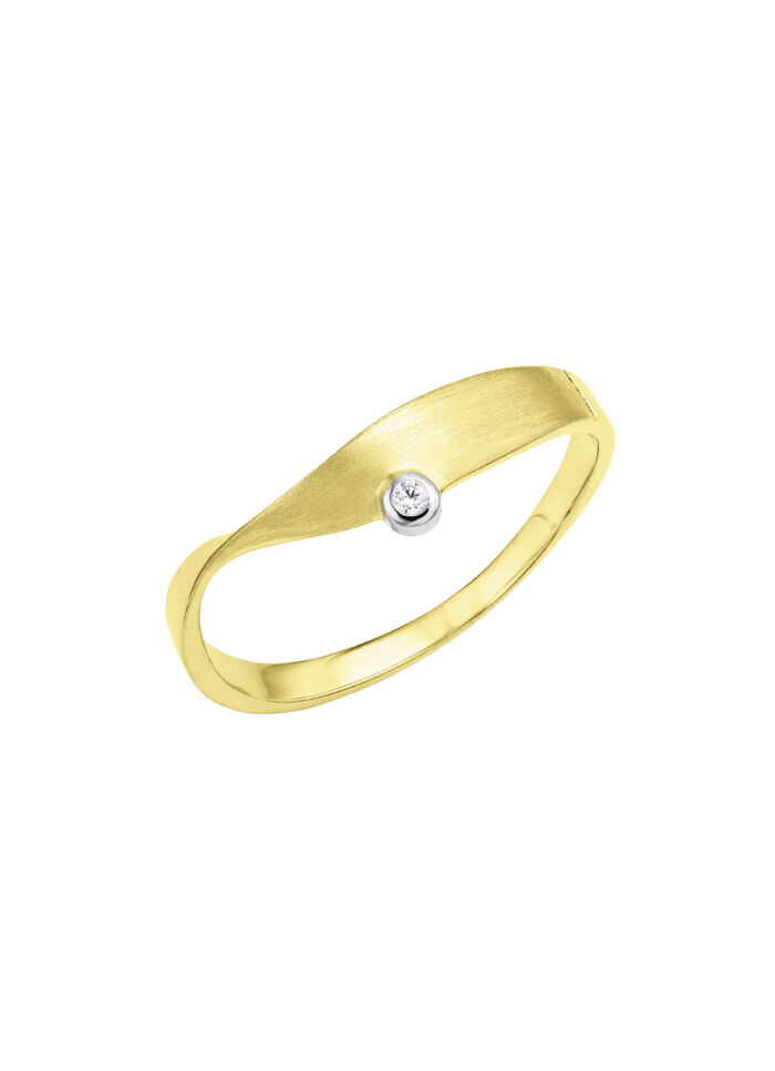 Geschmackvoller Damenring in Bicolor 