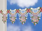Stangendekoration mit weihnachtlichen Motiven WEISS