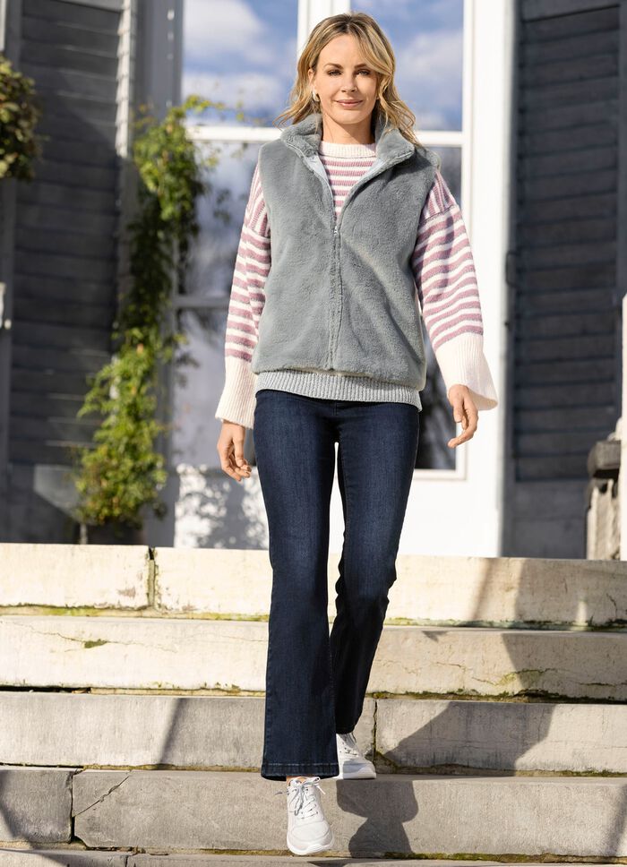 Weste aus flauschigem Kunstfell 