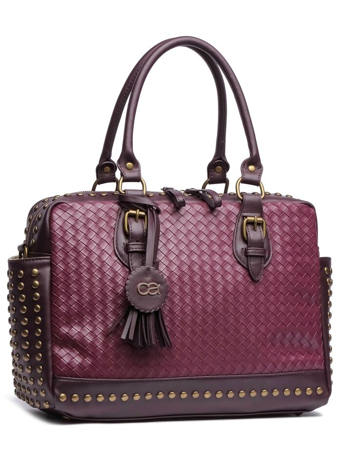 Collezione Alessandro Tasche mit trendigen Ziernieten BORDEAUX