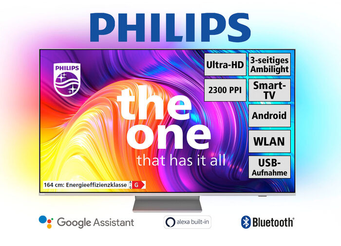 Philips 4K-Ultra-HD-Ambilight-LED-Fernseher 