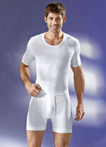 Schiesser Unterhose aus Feinripp mit Eingriff, weiss 