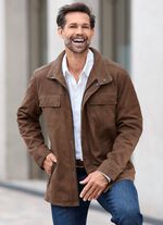 Lederjacke mit Brusttaschen 