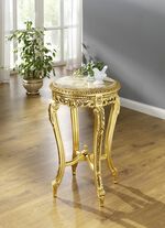 Beistelltisch mit Marmorplatte GOLD