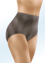 Viererpack Slips mit Gummizug im Bund 2X TAUPE, 2X RAUCHBLAU