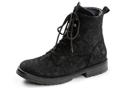 Waldläufer, bequeme Damen-Stiefeletten, Weite G, mit herausnehmbarem Fussbett 
