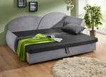 Schlafsofa mit Bettkasten und 1 Dekokissen, 