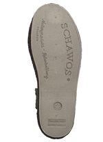 Pantoffel mit seitlich eingesetztem Gummizug SCHWARZ