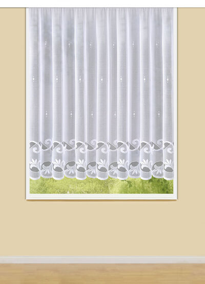 Leichter Blumenfenster-Vorhang mit Automatikfaltenband 