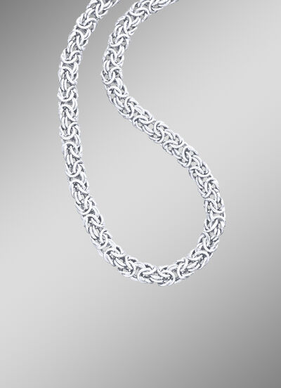 Elegante Garnitur aus Silber 925/- fein im Königsketten-Design 