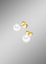 Elegante Ohrstecker aus Gold mit Akoya-Perlen 