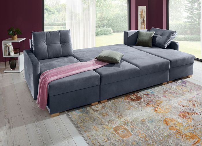 Gem&uuml;tliche Wohnlandschaft mit Bettfunktion 