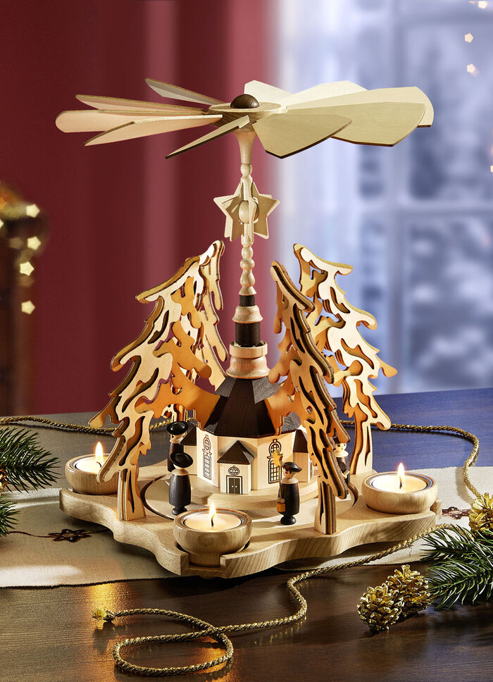 Handgefertigte Tischpyramide von Zeidler 