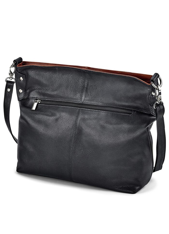 Laurina, Tasche, Damen, mit verstellbarem Umh&auml;ngeriemen SCHWARZ-MARONE