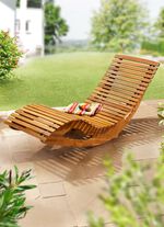 Klappbare Schaukelliege aus Akazienholz 