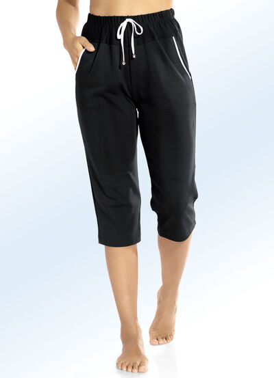 Caprihose mit Zierband 