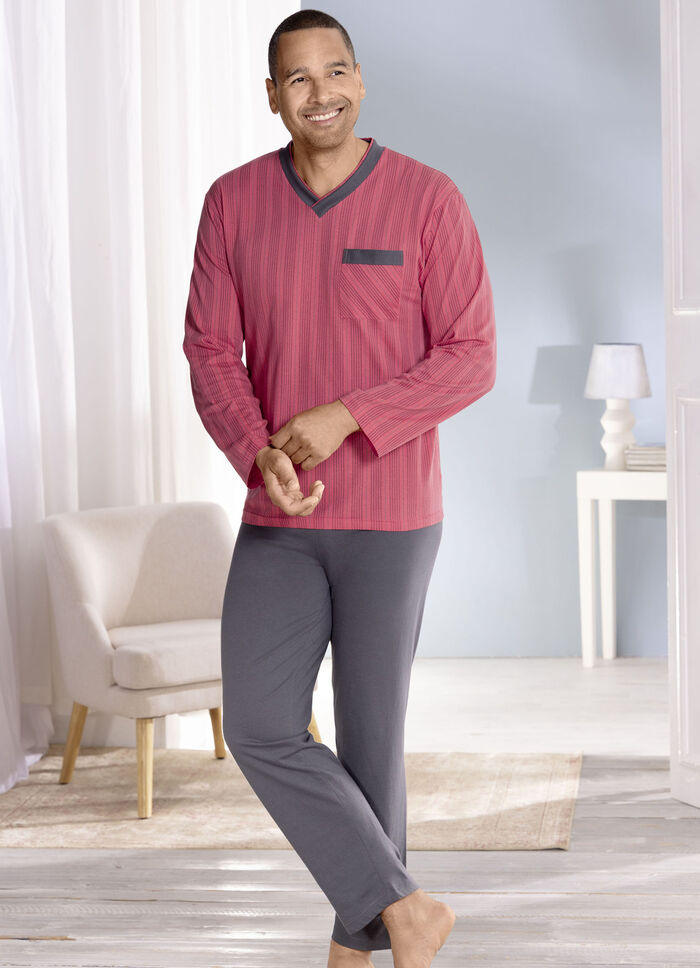 Pyjama mit V-Ausschnitt 