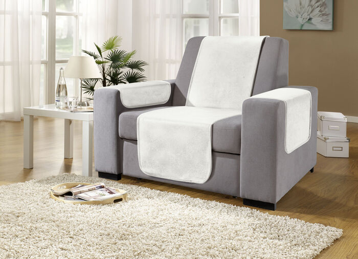 Sessel- und Sofaschoner mit Anti-Rutsch-Beschichtung CREME