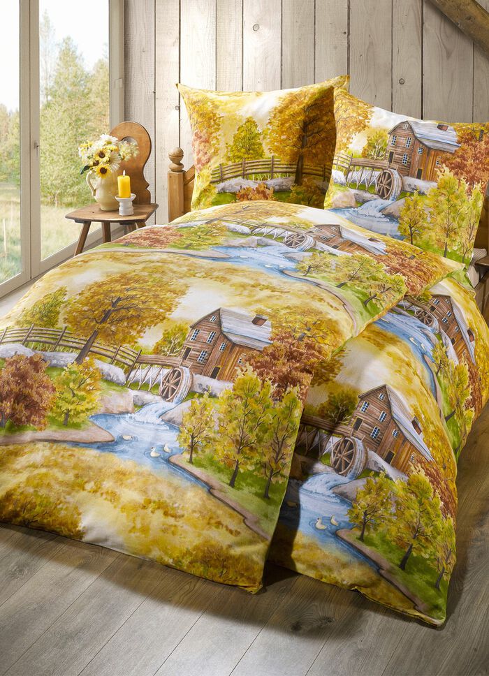 Beidseitig bedruckte Bettw&auml;sche-Garnitur von Dobnig 