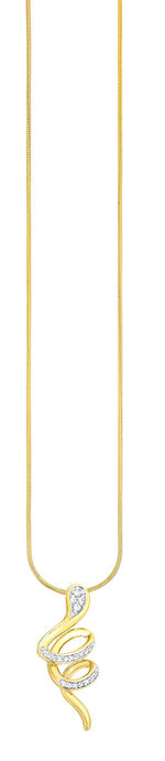 Schlangen Anh&auml;nger mit Zirkonia 