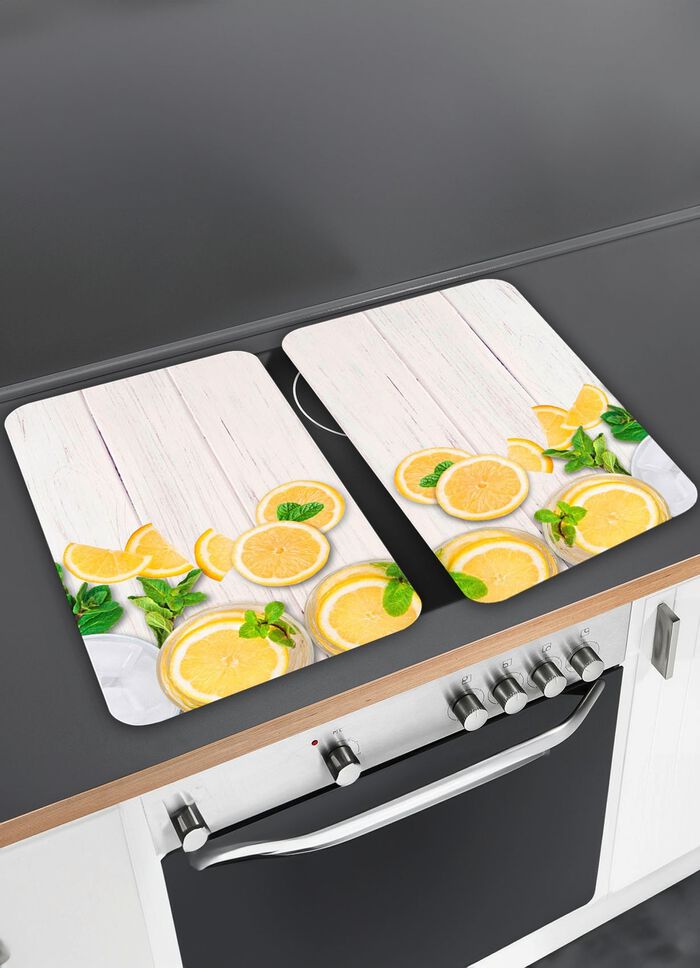 &laquo;WENKO&raquo; Herdabdeckplatte Zitrone 