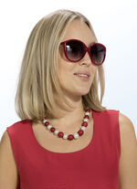 Rot-weisse Kugelkette 