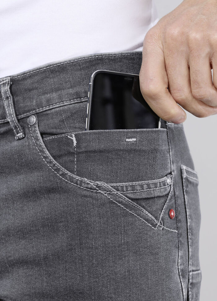«Francesco Botti»-Jeans in 3 Farben GRAU