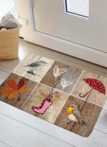 Fussmatte mit rutschhemmender Latex-R&uuml;ckseite 